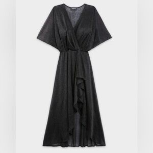 The Kooples Glitter Black Mid-Length Dress